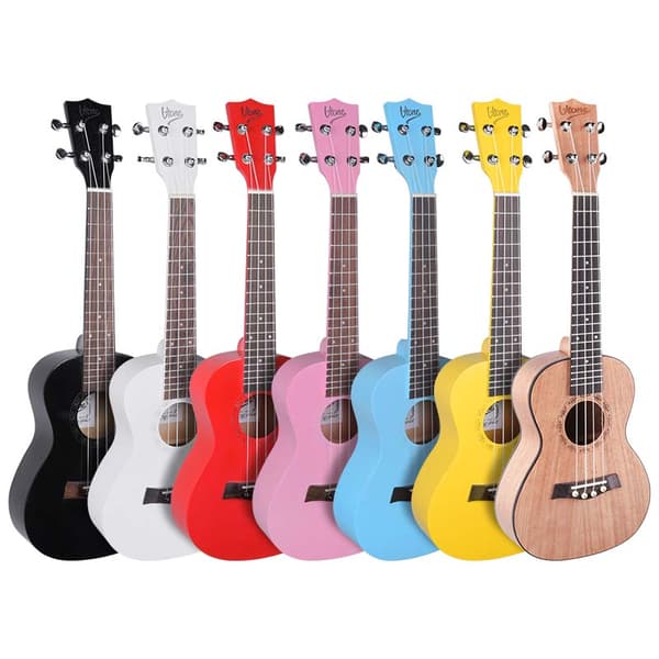V-TONE UK23 BL akustisk koncert-ukulele 23" blå + etui