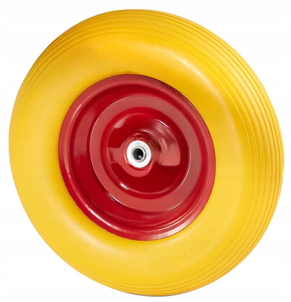 Skumhjul til trillebør 4.00-8 fuld PU polyuretan diameter 40 cm