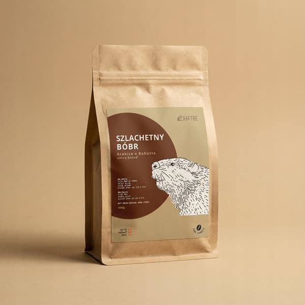 Craftbe Kaffebønner Noble Beaver 250g