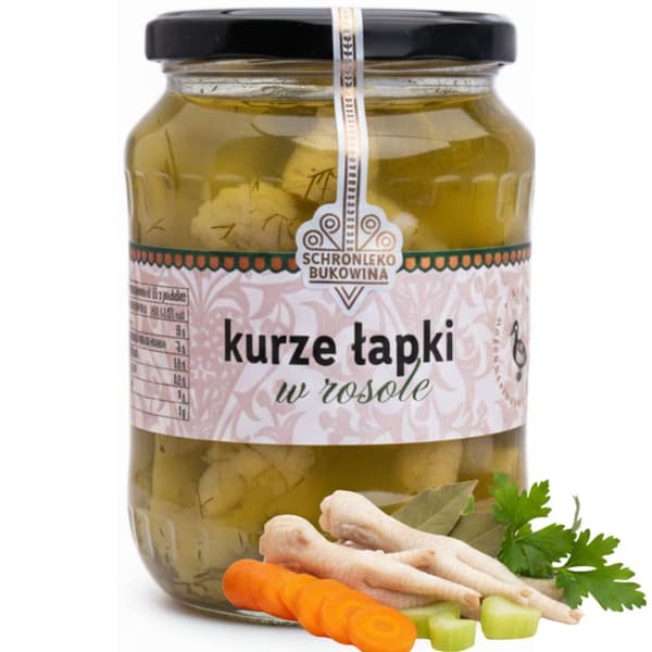 Bukowina Shelter kyllingefødder i bouillon 700g