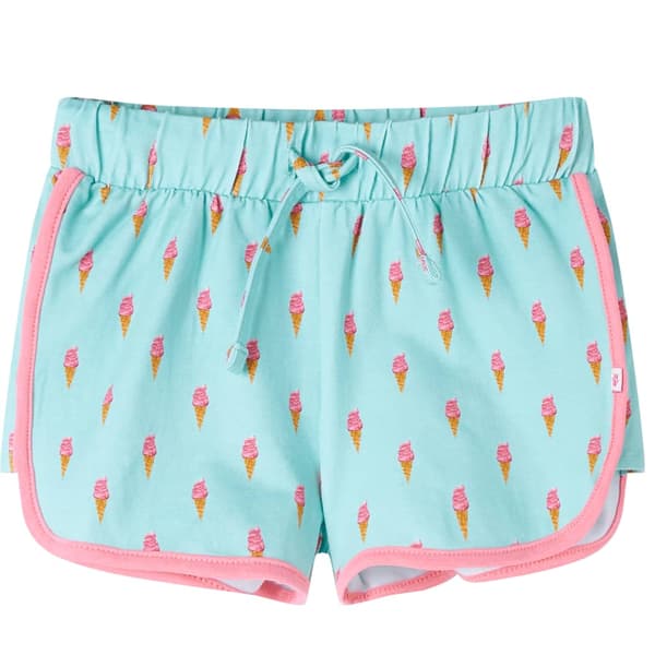 Børneshorts med snøre, lys mintgrøn, 104