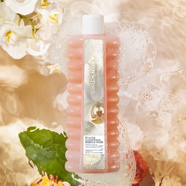Avon - Simply Luxurious Peach & Vanilla Orchid -kylpyneste 500ml