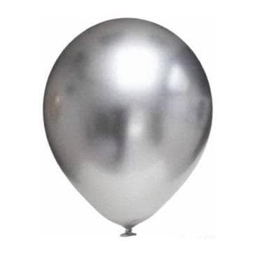 Krom sølv balloner 30,5 cm 10 stk
