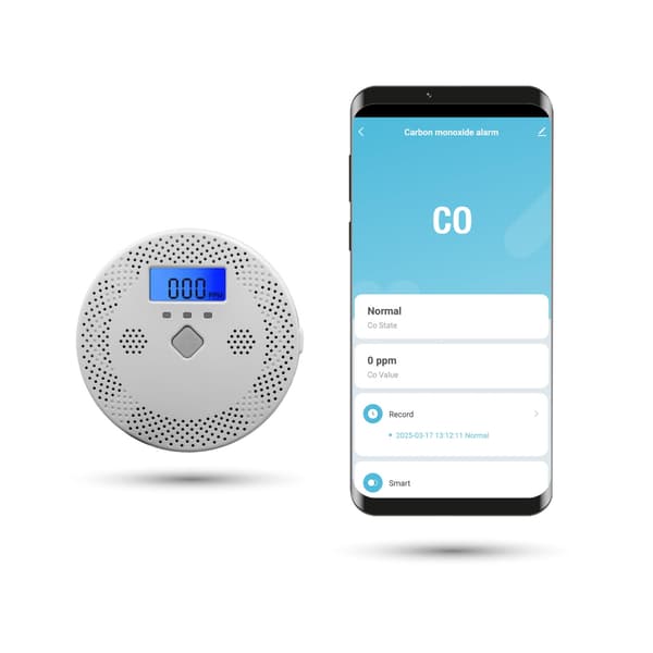 Tuya WiFi Kuliltesensor med Lydalarm