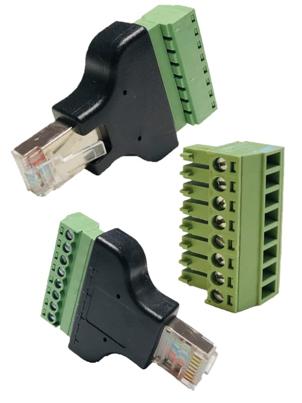 RJ45 5E UTP (8P8C) kontakt, 2 st, snabb montering.