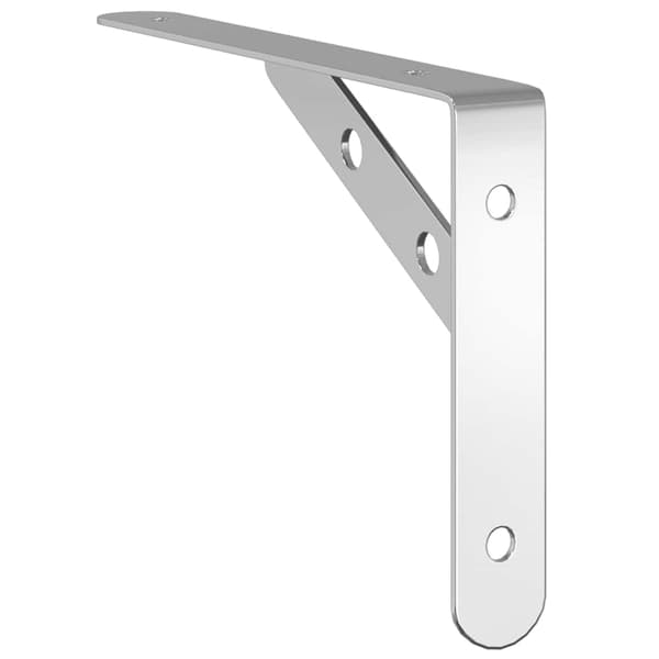 vidaXL Hyllkonsoler 4 st 20x2,5x14 cm silver stål