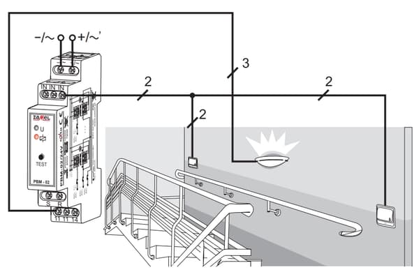 Bistabilt relæ 24V PBM-02/24V