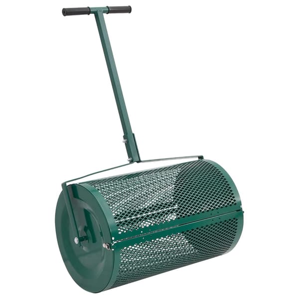 vidaXL Kompostinlevitin vihreä Ø40x60 cm teräs