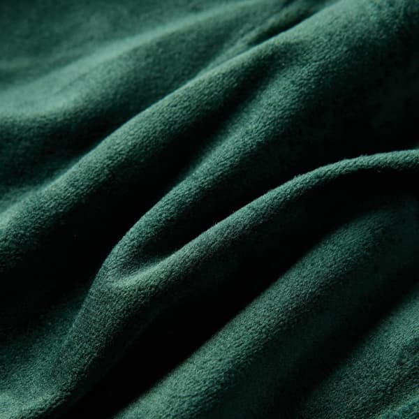 Børnebluse med flæser, mørkegrøn, 104