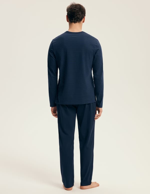 Nya Henderson herrpyjamas | Marinblå 2XL