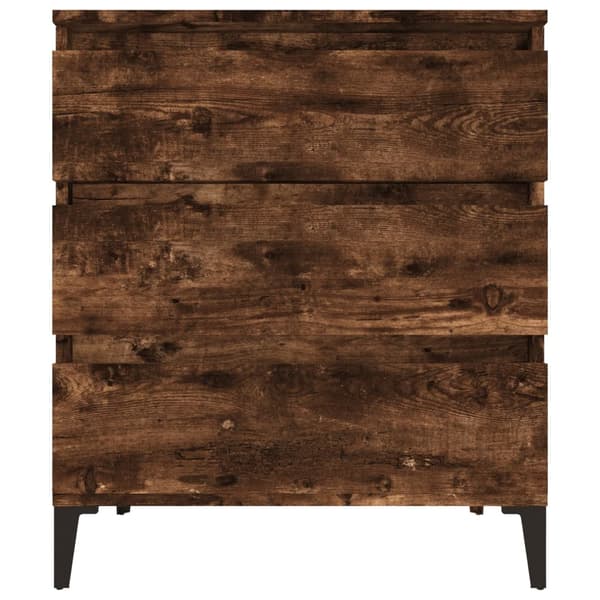 vidaXL kommode, røget eg, 60x35x70 cm, træbaseret materiale