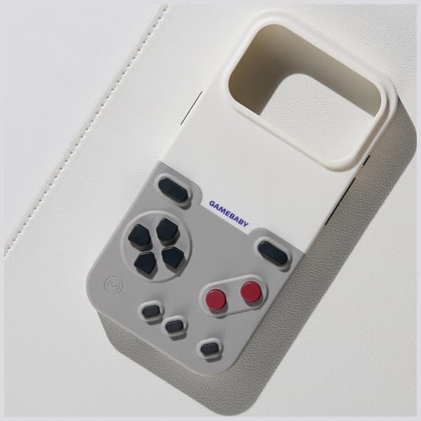 GAMEBABY cover med controller til iPhone 17 Pro Max grå