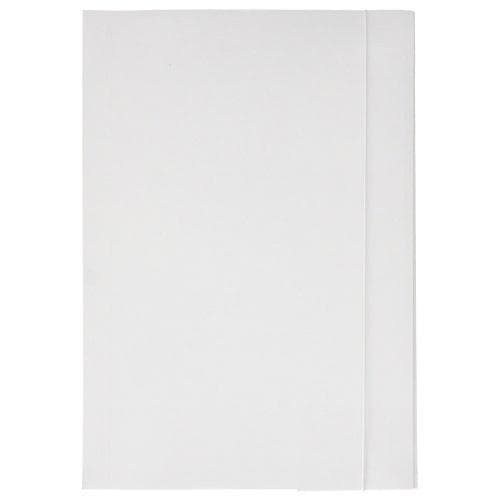Mappe med elastik A4 papir hvid