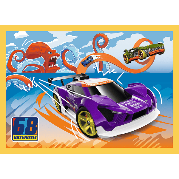 Hot Wheels 4in1 legetøjsbiler sæt / Mattel