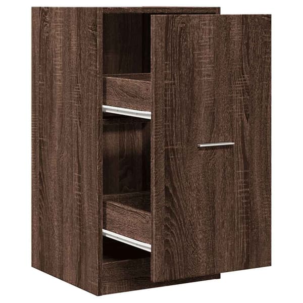 vidaXL apoteksskab brunt egetræ 40x41x77,5 cm