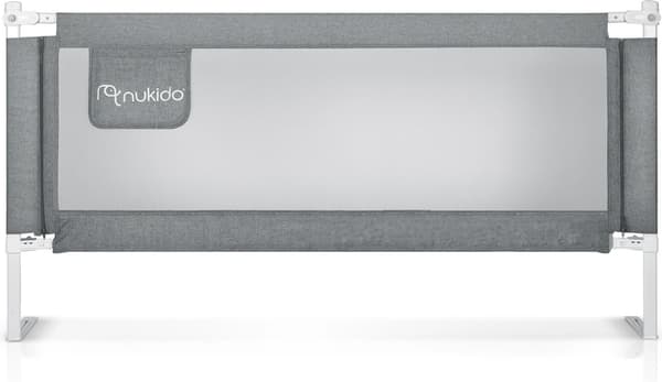 Nukido NK-227 sängyn kaide, harmaa, 200 cm