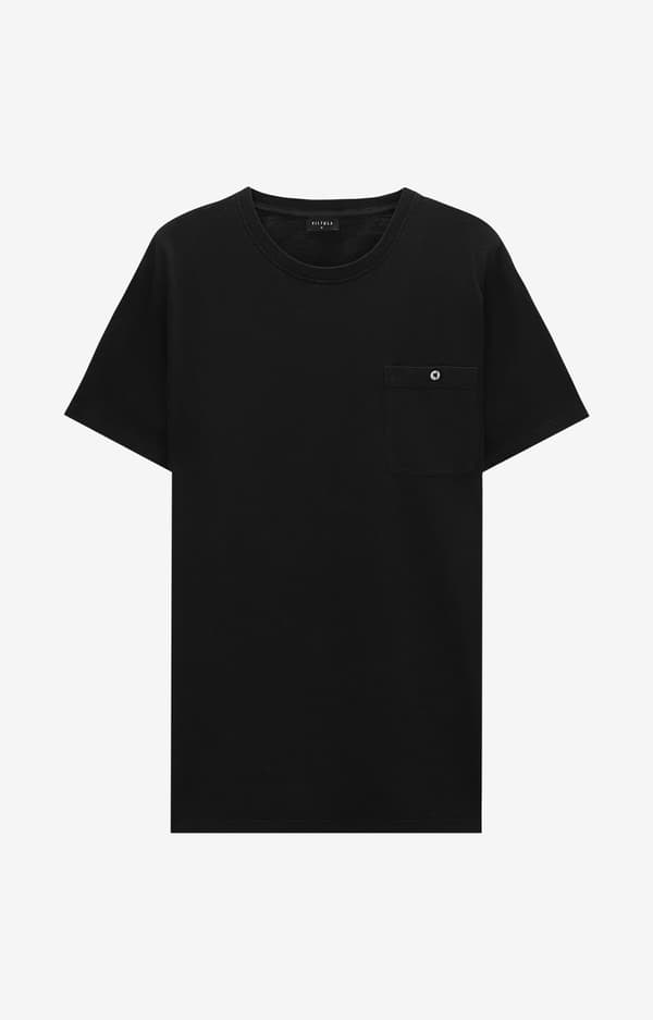 Ensfarvet t-shirt S