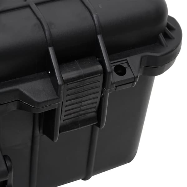vidaXL flightcase, sort, 63x50x23 cm, PP