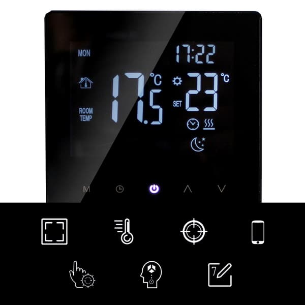 Cronos DY107 -termostaatti musta