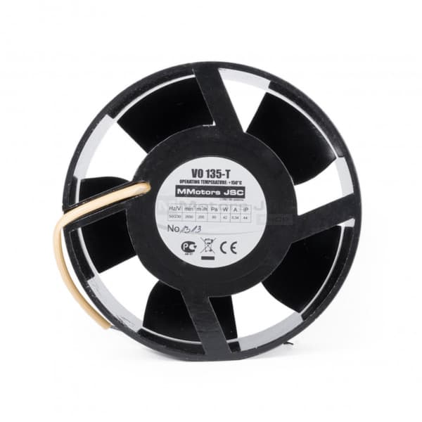Pejseventilator VO 135 Op til +150C