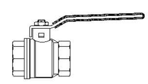 Optibal-palloventtiili DN25
