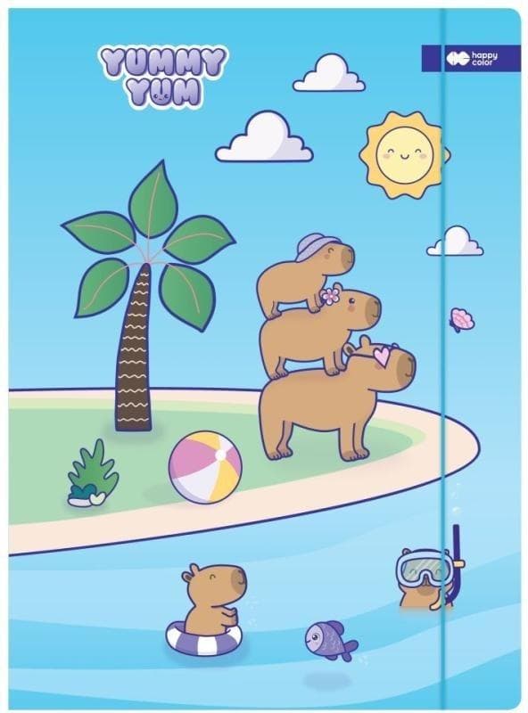 Yummy Yum Capybaras A4+ papmappe med elastik