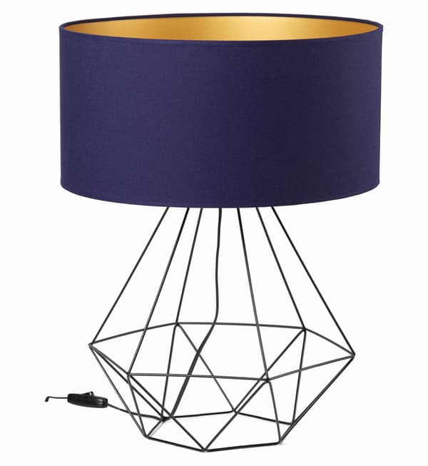 Tornado ADB Lampe Marineblå og Guld