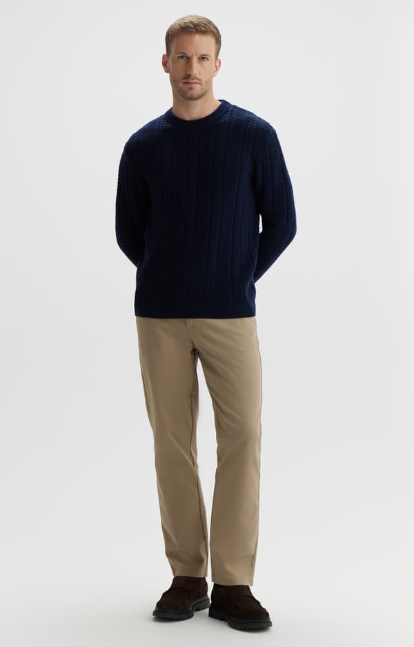 Kabelstrikket sweater M