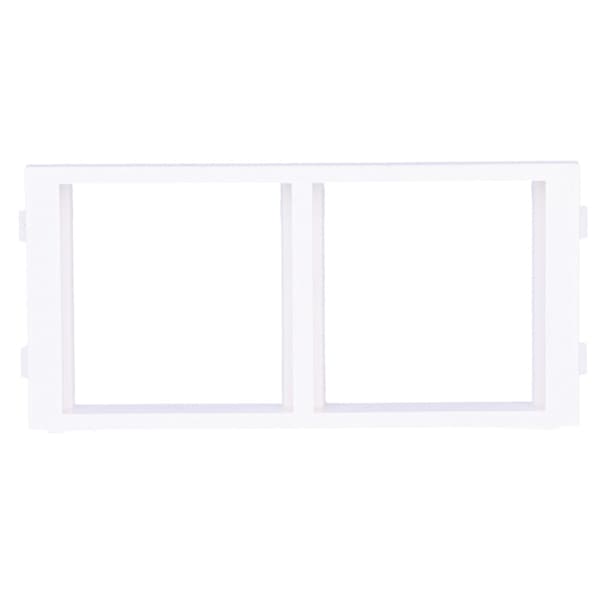 Cima-adapter för 2 K45-moduler (45x45mm) vertikal, vit