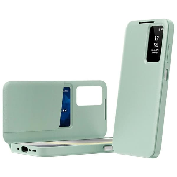 Samsung Galaxy A57 5G Smart View Plånboksfodral, Grönt
