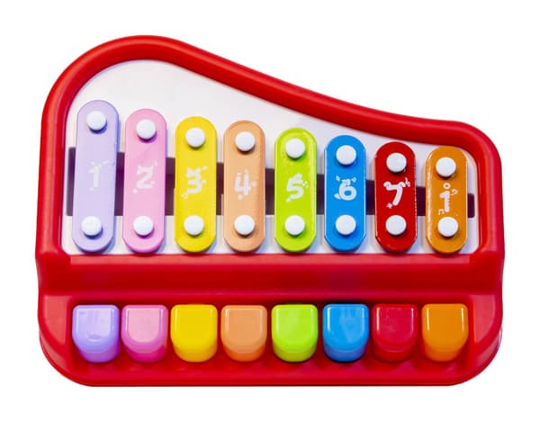 Pedagogisk orgel, röda cymbaler