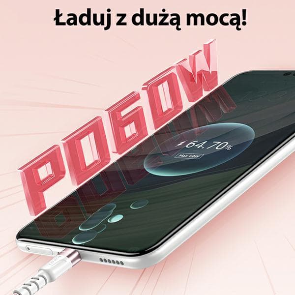 AWEI CL-166T USB-C - USB-C -magneettinen kaapeli, musta