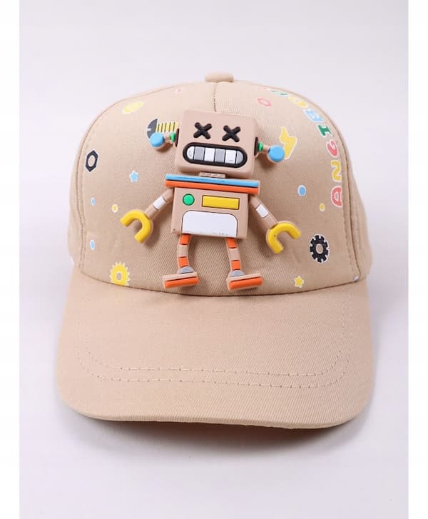 ROBOT 3D BASEBALLCAP BEIGE YO! 50/54 Ł031J