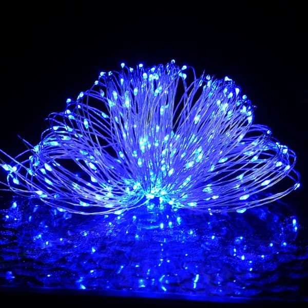 vidaXL LED-lys, 150 dioder, blå, 15 m