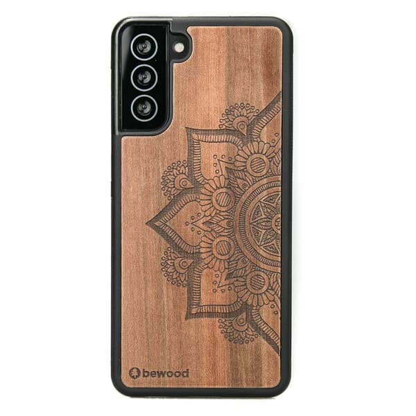 Træcover til Samsung Galaxy S21 Plus MANDALA ÆBLETRÆ