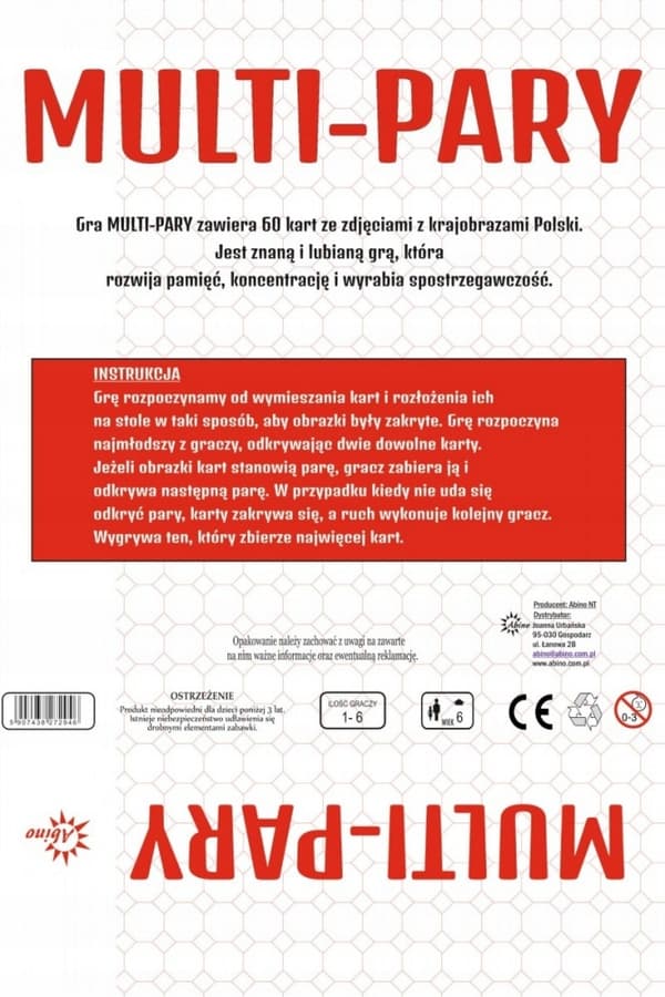 FLERPARS MINNESSPEL 2946