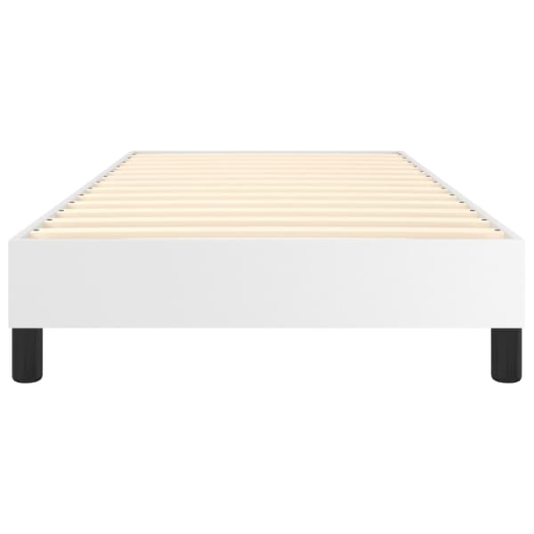 vidaXL Sängram vit 90x200 cm konstläder