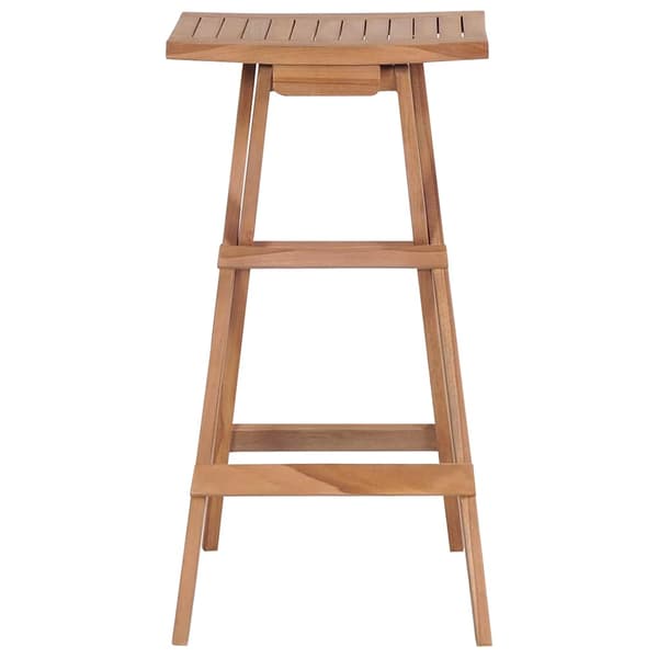 vidaXL foldbare barstole 4 stk. massivt teaktræ