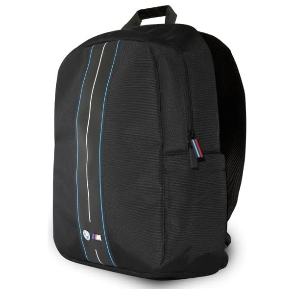 BMW Rygsæk BMBP15COMPVSKL 16" Sort Nylon Blå Stribet