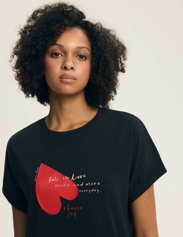 Elain Henderson Natkjole | Sort XL
