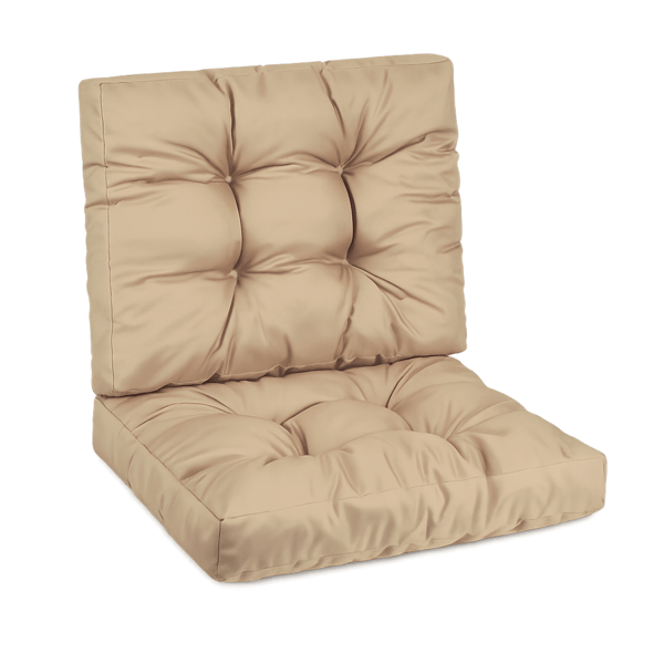 Modulaarinen rottinkityynysetti, 2 x istuin 40x40cm + 2 x selkänoja 40x40cm, beige