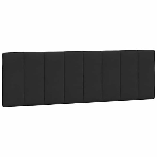 vidaXL Sängynpäädyn tyyny, musta, 160 cm, sametti