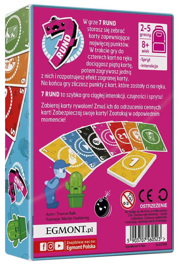 7 rundor. Brädspel. Egmont-spel