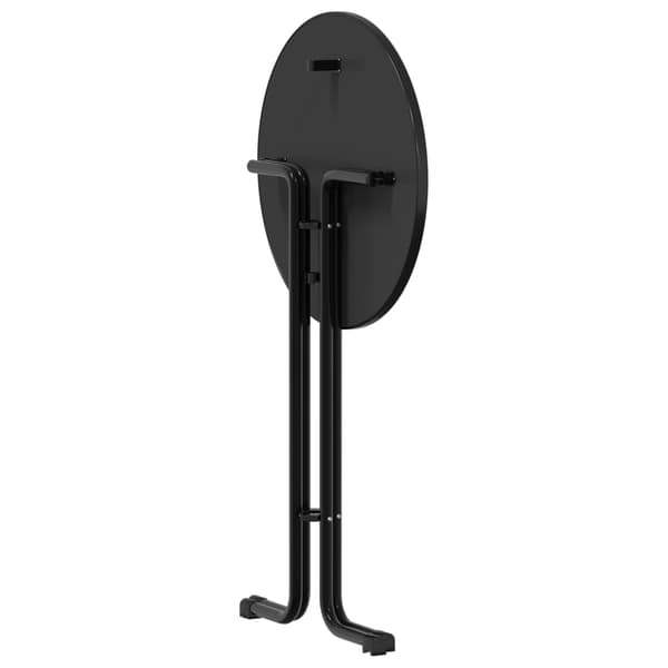 vidaXL spisebord, sort, Ø70x110 cm