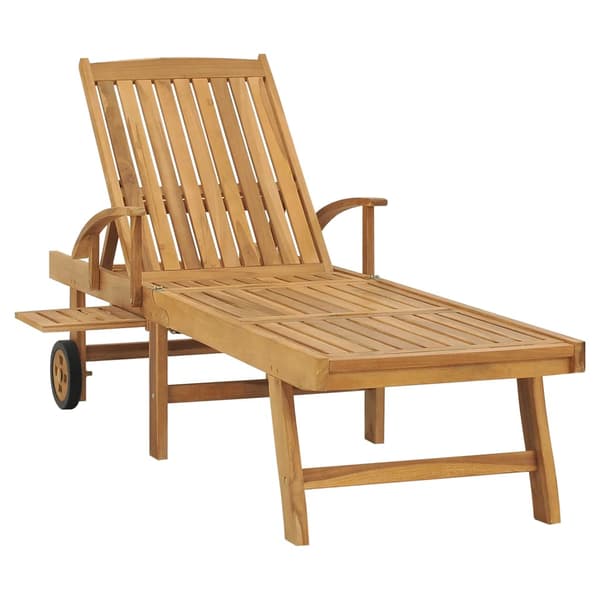 vidaXL Solstol massiv teak