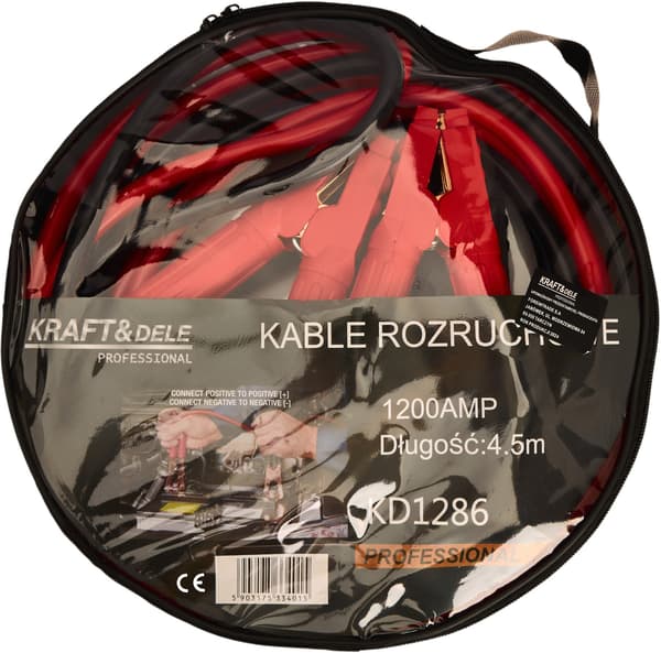 Startkablar 1200A 4,5m KD1286
