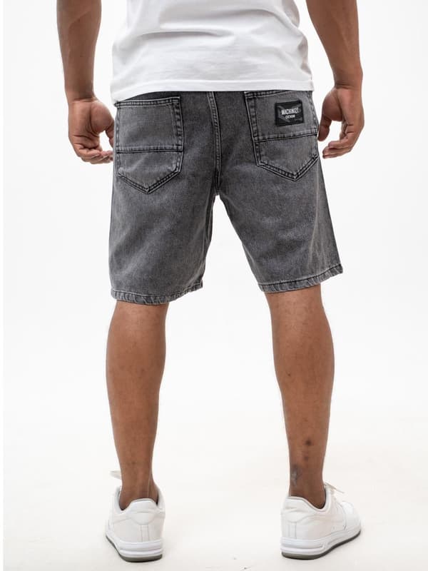 Herr Mörkgrå MyStars Svarta Basic Jeansshorts 30