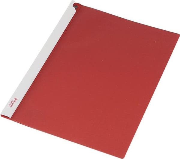 Focus A4-mappe med sidepanel, rød