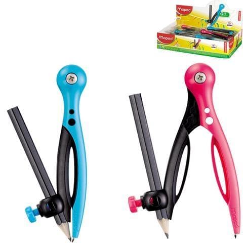 Essentielt plastikkompas + MAPED blyant
