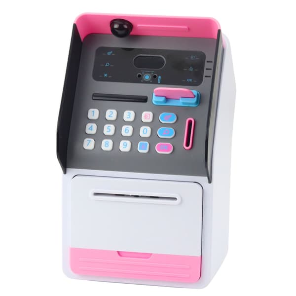 Hæveautomat pengeskab sparegris pink